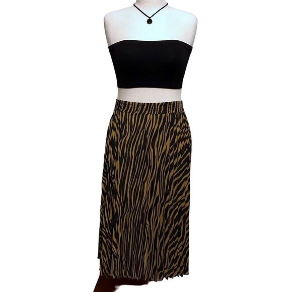Catherine Malandrino NWT Pleated Midi Skirt Women 2X - Picture 1 of 9